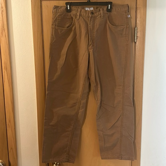 Tyndale Men’s Flame Resistant FR Straight Relaxed Fit Pants Brown Size 38x32 - Picture 1 of 11